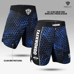 Celana MMA Profesional Hook Muay Thai Shorts Kickboxing Celana Pendek MMA Grappling UFC Celana Taekwondo