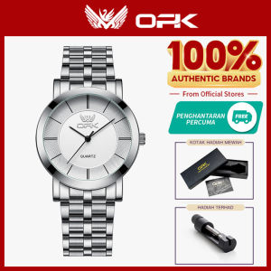 OPK resmi autentik jam tangan pria dewasa 2025 tahan air cermin HD tali jam baja tahan karat jam tangan kasual pria