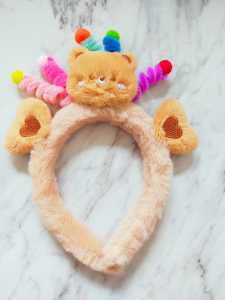 bando 3d sanrio anthena spiral kawat bulu bando headband animal korea cute party import