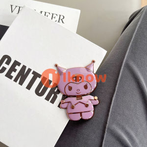 I know Mobile phone holder cute cartoon Kuromi girl makeup mirror 360 degree rotating phone case with portable holder attached