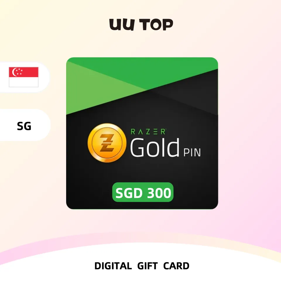 Razer Gold PIN SGD 300 ⚡Gift Card 【Email&Chat Delivery