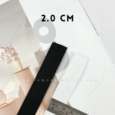 Le Mood Fabrics Soft Elastic Band Extra Solid Premium Quality Polyester Elastic Band Getah Kain Lembut Getah Pinggang