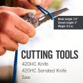 LEATHERMAN, Wave Plus Multitool with Premium Replaceable Wire Cutters, Spring-Action Scissors and Nylon Sheath, Built in the USA, Stainless Steel. 