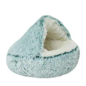 DUDU Pet Winter Warm Shell Semi-enclosed Cat Bed Pet Cat Bed Semi-enclosed Dog Bed Enclosed Cat Bed