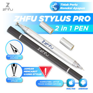 Zhfu Stylus Pro 2 In 1 Pen Android Apple Ios Bolpen Ballpoint Tablet Handphone