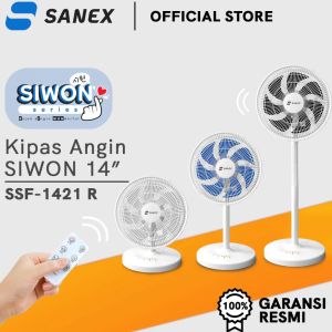 Sanex Kipas Angin Berdiri / Meja / Lantai Remote Control Timer 3 in 1 - 14 inch - Siwon SSF1421R