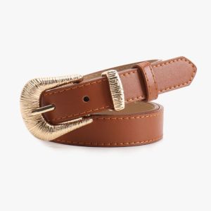 PLNBFG Pin Buckle Waist Belt PU Leather Punk Hip Hop Belt Stylish Old Style Jeans Belt Daily Wear