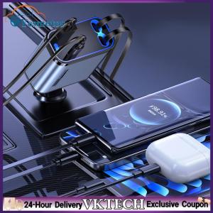 【Local Shipment】เครื่องชาร์จรถยนต์ 4-in-1-in-1 ที่มีสายเคเบิลสองสายเคเบิล Type-C Power Adapter เครื่องชาร์จโทรศัพท์สำหรับผู้หญิงสำหรับผู้หญิง