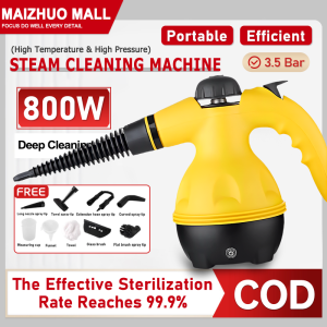Steam Cleaner High Temperature And High Pressure Household 1000W/800W Portable Handheld Multifunctional 220V/3.5BAR High Power Efficient Antivirus And Sterilization Cleaner Machine Powerful Stain Removal