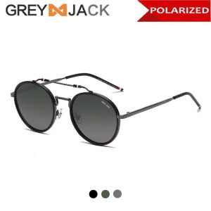 Grey Jack Kacamata Hitam Sunglasses Polarized Anti UV 400 Style Retro Kekinian Fashion Pria dan Wanita Dewasa Terbaru 31487