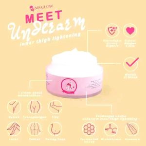 MS GLOW Underarm Inner Thingh Lightening Cream / Pemutih Ketiak / Selangkangan Hitam