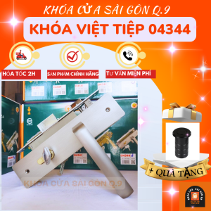 Quà tặng - KHÓA VIỆT TIỆP 04344 - TAY GẠT CỬA PHÒNG inox mờ - BH 3 NĂM