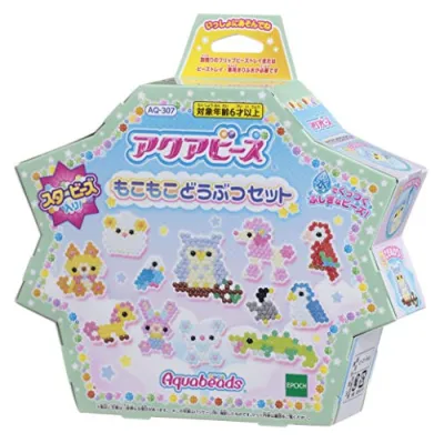 【100% original From Japan 】 Aqua beads sold separately [Fluffy animal set] AQ-307