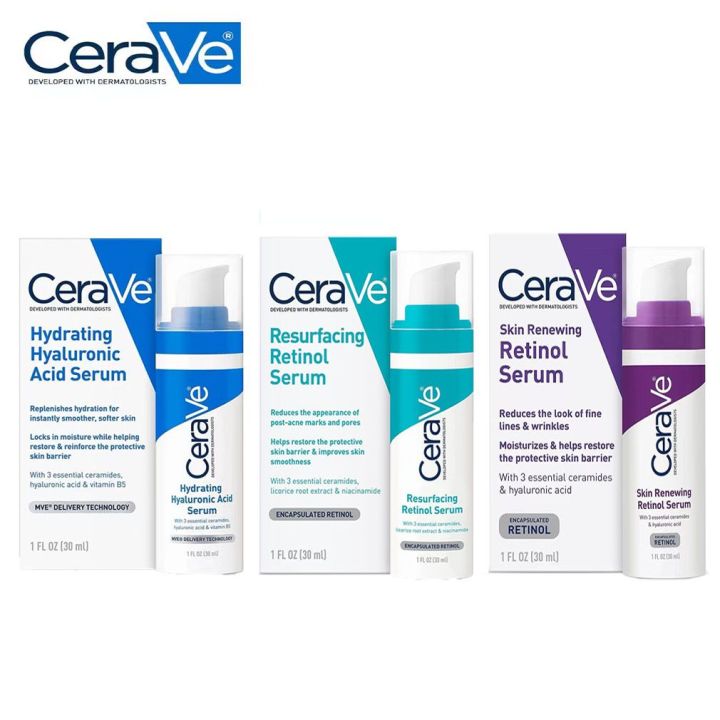 CeraVe Resurfacing Retinol Serum Anti-Aging Brightening Skin Face ...