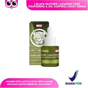 [ BLACK PANTHER ] AZARINE PORE TIGHTENING & OIL CONTROL MOIST SERUM 20 ML / SERUM WAJAH MARVEL SERIES