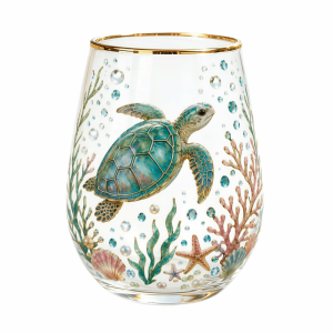 HUNIU Bee Glass Tea Cup Transparent Flower Bird Pattern Mug Cartoon Animal Colorful Embossed Glass Cup Tea