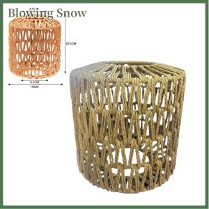 Blowing 1 Piece Vintage Hanging Lampshade Handmade Woven Lamp Shade For Living Room Bedroom Hotel Simulated Rattan Light Fixture