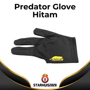 TY Deluxe Pool Glove - Black - Sarung Tangan Biliar Billiard Gloves TY