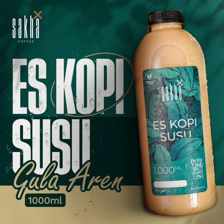 Es Kopi Susu Gula Aren 1 Liter Sakha Coffee Roastery Ready To Drink