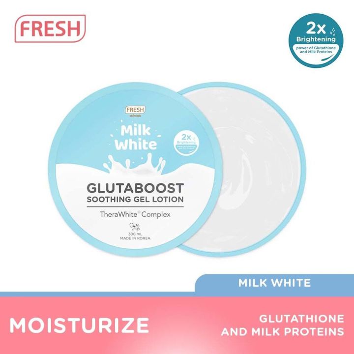 Fresh Skinlab Milk White Glutaboost Soothing Gel Lotion 300 mL - with ...