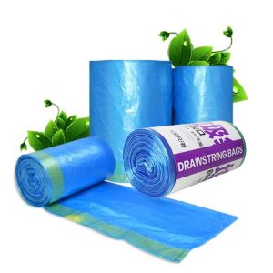 READY STOCK❤️ 100 Pcs Big Rubbish Bag With String Home Garbage Bags Office Cleaning Kitchen Trash With Rope / Plastik Sampah