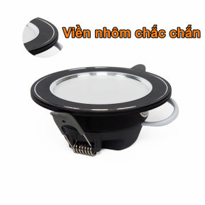 Đèn Led âm trần 6w 7w 3 chế độ màu hình tròn mẫu mới vỏ nhôm chắc chắn