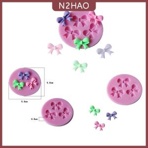 N2HAO New DIY 3D bánh trang trí Bowknot hình fondant đường bánh Silicone khuôn nghệ thuật công cụ
