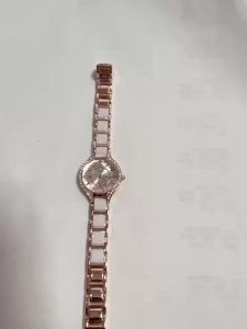 Womens watch with ceramic steel band compact design Korean style trendy and versatile waterproof womens watch