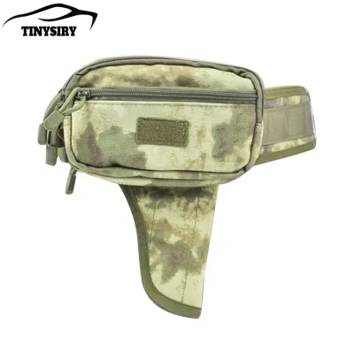 Portable Waist Bag Waist Bag with Adjustable Strap Drop-down Holster Fanny Pack Multiple Compartments Organizer Pouch for Outdoor Travel Hiking and Everyday Carry Essentials