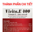 Vivita.E 400 (chai 60 viên) ROXTECH bổ sung vitamin E 400iu giúp đẹp da, ngừa lão hóa da - 60 viên. 