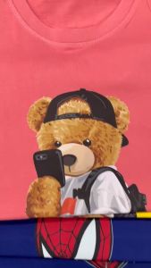 Baju Budak Kids T-Shirt Cotton  Boy Girl Top Tee  Children Printing  Size 2-3 to 12-13