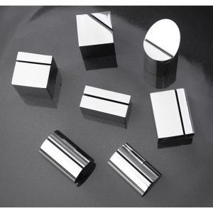 WAPKTY Stainless Steel Table Place Card Holder Stable Geometric Shape Menu Sign Holder Portable Solid Table Number Display Stand Wedding Party