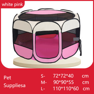 Lowest Price🔥Pet Tent Cat Tent Portable Outdoor Cat Delivery Room Fence Cat/Dog House Foldable Indoor Cat Delivery Room Cat Cage Round Tent