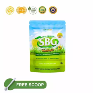 Salveo Barley Grass Powder in Trial Pack 80grams 40servings X 2grams (Pure & Organic)