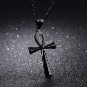 [fenggongshuode] Mặt dây chuyền Vòng cổ thánh giá mắt cá chân Ai Cập Mặt dây chuyền trang sức quà tặng dây chuyền