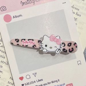 Paulweekend dễ thương phim hoạt hình KT Sanrio Acrylic barrettes ngọt ngào nữ tính bangs Big duckbled Phụ kiện tóc