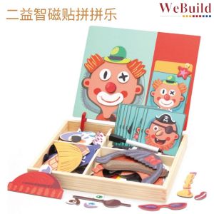 Wooden Magnetic Puzzle 磁贴拼拼乐 3-6 years old Early Development Learning Education Toy Children 儿童玩具 DIY Assembling Permainan WeBuild