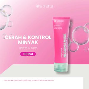 EMINA Niacinamide Oxy Ceramide Brightening Face Wash 100ml/50ml
