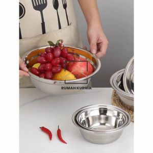 Mangkuk Keluli Tahan Karat SUS304/ SUS304 Stainless Steel Bowl