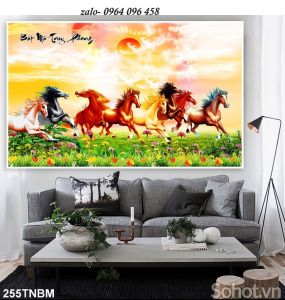 Tranh gạch 3d mã đáo thành công -M098