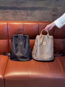 COD [24 Hantar Stok Jam ]JR&L  Wanita Beg Galas Anti-Kecurian 2024 Beg Galas Wanita a Baru Beg Sekolah Mewah Beg Komputer Kalis Air Kain Oxford  Sem