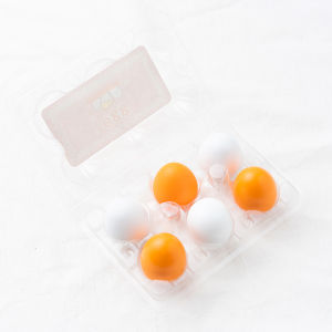 6pcs/set Wooden Lovely Eggs Pretend Play Toys Food Pretend Play House Montessori Preschool Educational Kitchen Cooking Toys Kids