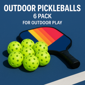40 Holes 74MM Pickleball Ball for Outdoor Court Tournament balls Recreational Balls 6 Balls Set