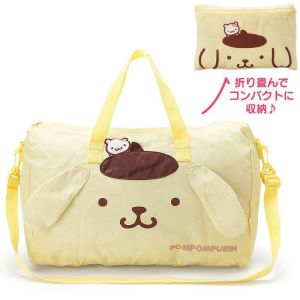 ULEEK  Duffel Bag Pompom Purin Travel Duffel Bag Portable Foldable Large Capacity Hello Kitty Cinnamoroll My Melody Kuromi