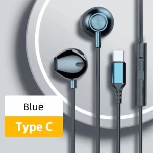 LRB81 35mm/Loại C Tai nghe có dây. Âm thanh nổi HiFi Âm thanh vòm HiFi 9D Tai nghe loại C HiFi Điều khiển đường dây Tai nghe âm thanh vòm Sử dụng trong thể thao.