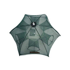 6/8 holes Folding Fishing Net Portable Fish Tra Type Nylon Crab Shrimp Net Automatic Fish Trap Fish Food