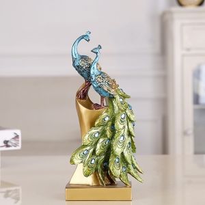Eyre Eropa pecinta merak rumah kreatif resin kerajinan ornamen dekorasi ruang tamu modern hadiah pernikahan ornamen