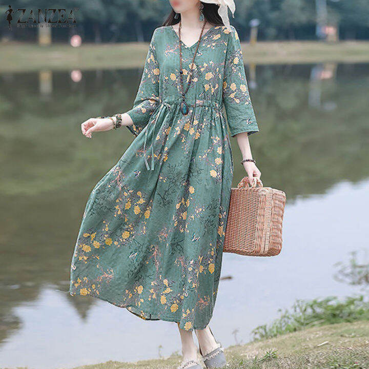 Lazada long 2025 dress casual