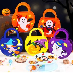 YOUSHI TOP Non-woven Fabric Halloween Candy Bag Handmade Materials Diy Gift Basket Childrens Toys Crafts Handbag Kindergarten