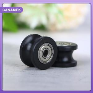 【CANAMEK】 1Pcs U Groove Pulley Guide Pulley Rolling Bearing U Groove Roller Wheel 5x25x16.5mm For Driving Mechanical Accessories